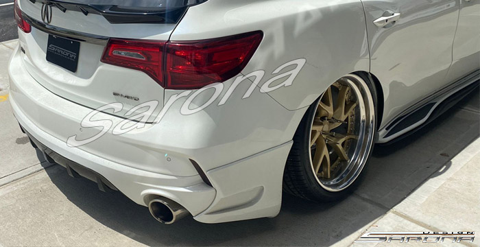 Custom Acura MDX  All Styles Rear Lip/Diffuser (2019 - 2020) - $550.00 (Part #AC-010-RA)